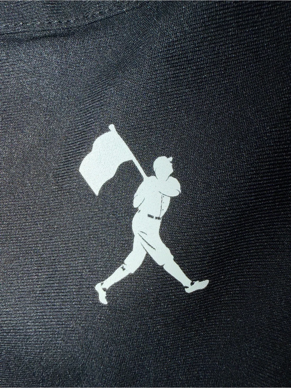 Baseballism Youth Large Black Performance Jogger Pants Flag Man Athletic YL